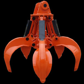 굴삭기를 위한 고철 360 각도 회전 수력 오렌지 껍질 잡기 스틸 스크랩 그래플에 있는 도매 탄력적 인상