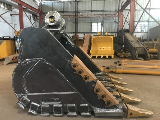 애벌레 30 톤 굴삭기 과중한 업무 돌 버킷 NM450 재료