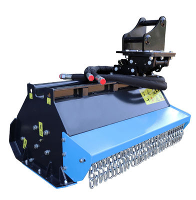품질  Certified Q355B Excavator Flail Mower 2000mm Cutting Machine in Orange/Black Color 공장