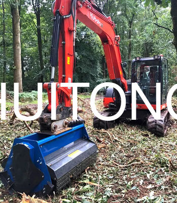 PC200/CAT320에 대한 EXCAVATOR 플레일 모어 1.8m 표준 모어링 / 거친 절단 조건 / 부드러운 토양 / 복잡한 지형 / 과수원과 포도원 바닥 관리