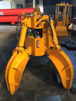 Huitong 맞춤형 굴삭기 오렌지 필 그랩 (10-16톤 굴삭기용) 스크랩/폐기물 처리 장비 CE 인증