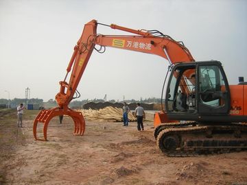 굴삭기 SH300 SH420을 위한 Q355B 수력 돌 그래플