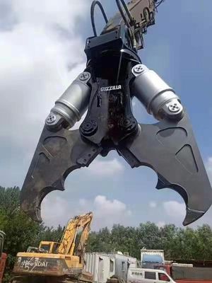 노란색 NM400 발굴기 수압 돌 분말기