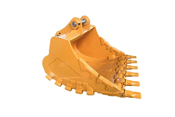 강도 노란색/검은 발굴기 바위 버킷 Q355 NM400 Hardox400 280-4300kg 사용자 정의