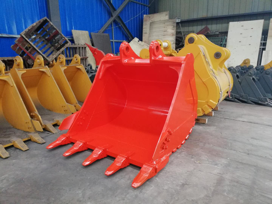 0.25-1.4cbm 용량 220-1150kg 발굴기 버킷 검은 노란색