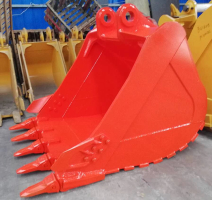 0.25-1.4cbm 용량 220-1150kg 발굴기 버킷 검은 노란색