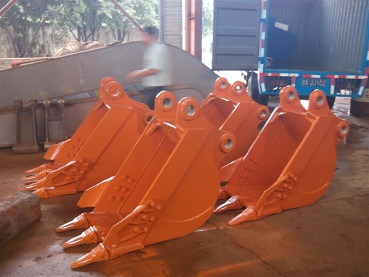 0.25-1.4cbm 용량 220-1150kg 발굴기 버킷 검은 노란색