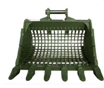 노란색 검은색 Q355B NM400 Hardox550 각종 발굴 작업용 발굴기 골격 버킷