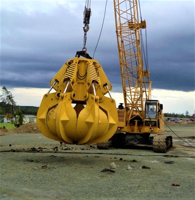 내구성 색상 조정 가능한 오렌지 펠러 그래버 4개 또는 5개의 발톱 모양 380-2250kg 무게