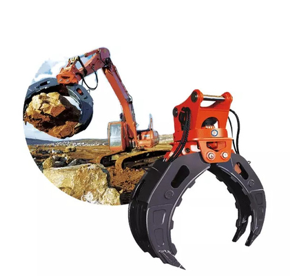 Q355B/NM400/HARDOX450 발굴기 360 회전 수압형 9톤 CAT310 고효율 목재 잡기