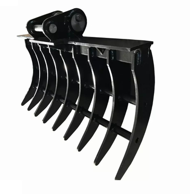 Standard Shape Heavy Duty Black Brush Rake Attachment for Effective Land Clearing