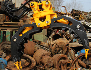 Q355B/NM400/HARDOX450 발굴기 360 회전 수압형 9톤 CAT310 고효율 목재 잡기